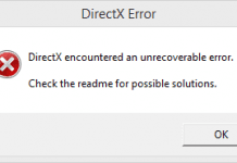 Directx Error