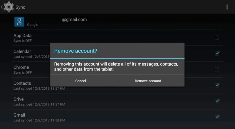 Remove & Reconfigure Gmail Account