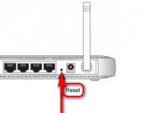 Reset your Router