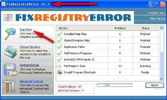 Fix Registry Error