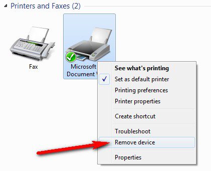 Restoring Default Printer State