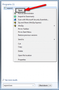 Check for 'Expand.exe' windows component Error Code 103
