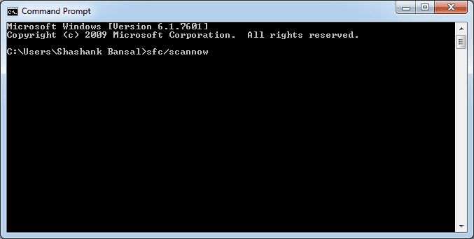 Run a sfc/scannow by Command Prompt 0x8007007b