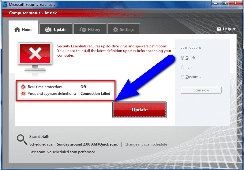 Fix Antivirus Program Error 0xc000007b