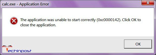 The Application was Unable to Start Correctly