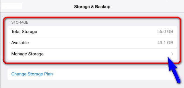 Check your Device Storage