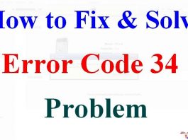 Error Code 34