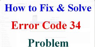 Error Code 34
