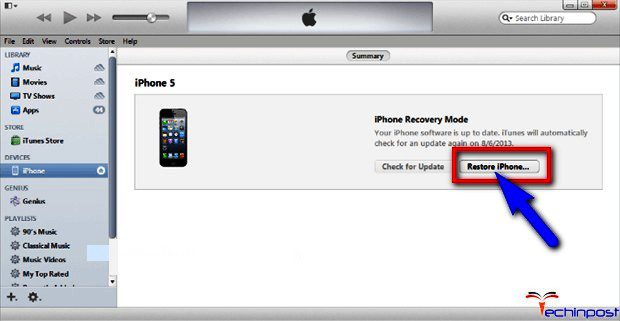By using the Recovery Mode in iTunes iPod is Disabled Connect to iTunes