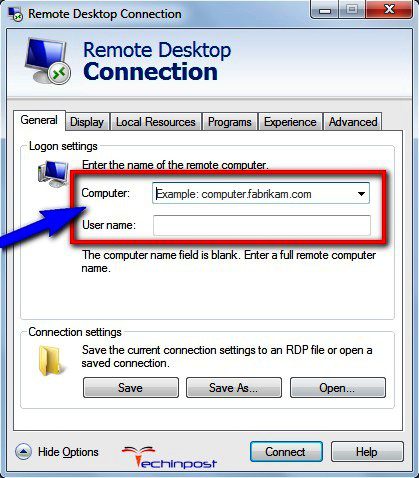 Enter the name of the remote computer & then User name there How to Connect Two Laptops