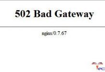 502 Bad Gateway Nginx