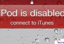 iPod is Disabled Connect to iTunes
