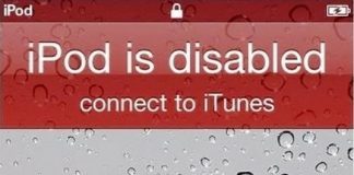 iPod is Disabled Connect to iTunes