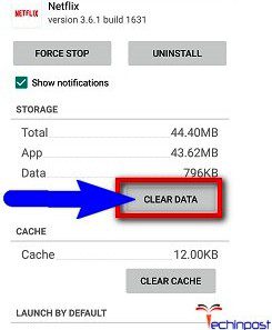Clear the Netflix App Data