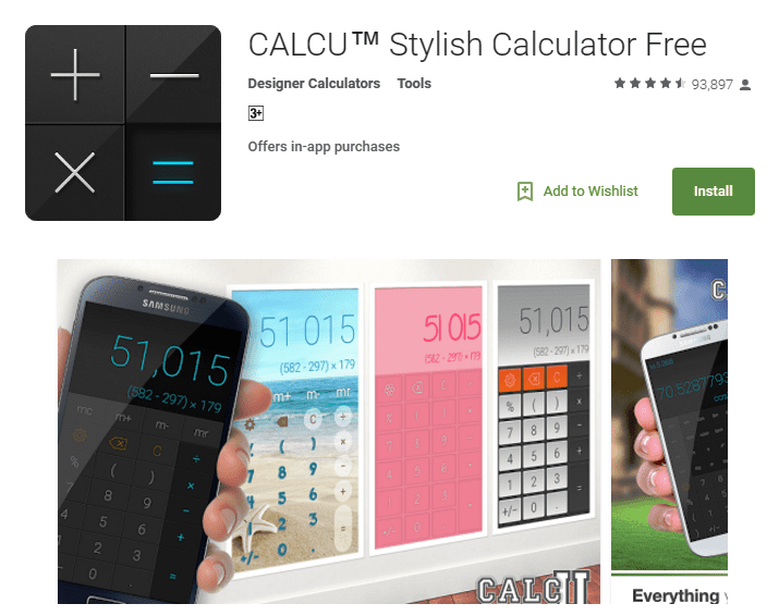 CALCU Android Apps for Students
