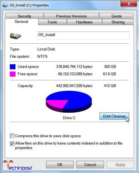 Free up some Disk Space from your Windows PC Error 112
