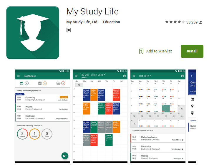 My Study Life Android Apps for Students