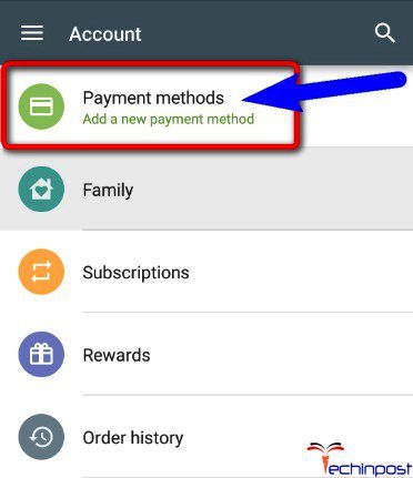 dd a New Payment Method there in Google Play Store DF-DLA-15