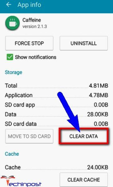 Clear the Application Data which is Causing any Error Issue