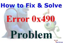 Error Code 0x490