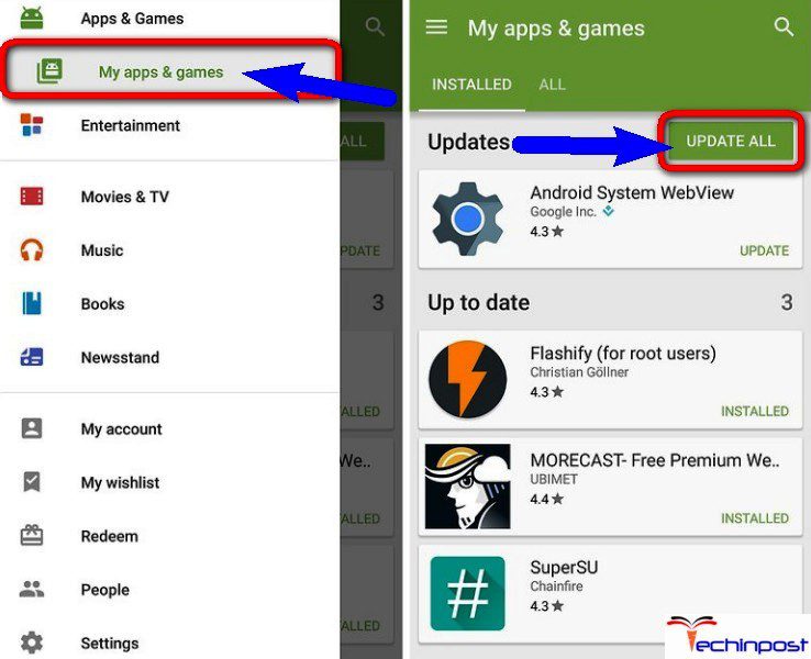 Update Android Applications