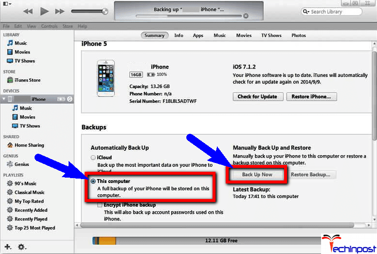 Backup your iPhone with iTunes, How to Setup your iPhone Backup to an External Drive