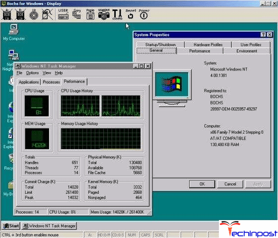 Bochs (GNU General Public License) MAC Emulator for Windows