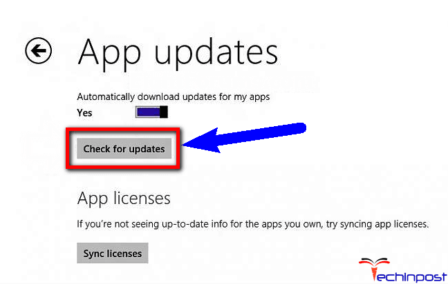 Check for Windows Apps Update UNEXPECTED_STORE_EXCEPTION