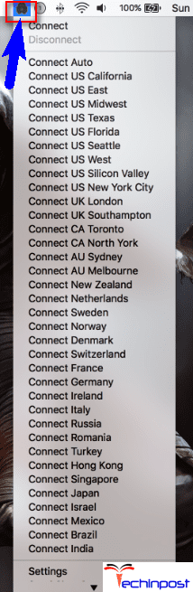 Check that No VPN is Blocking the Access on your MAC PC Cannot Connect to the iTunes Store
