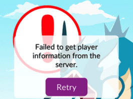 Failed to Get Player Information from the Server