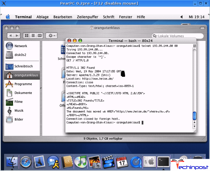 PearPC (GNU General Public License) MAC Emulator for Windows