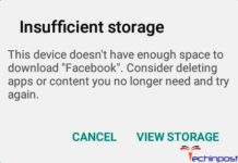 Android Insufficient Storage