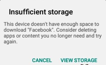 Android Insufficient Storage