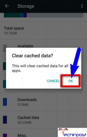 Clear All the App Caches from your Device