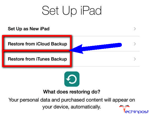 Restore your iPad & Reset the iPad Passcode