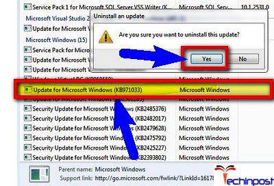 Uninstall KB971033 Updates from your Windows PC This Copy of Windows is not Genuine