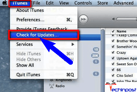 Update your iTunes Software Sync Session Failed to Start