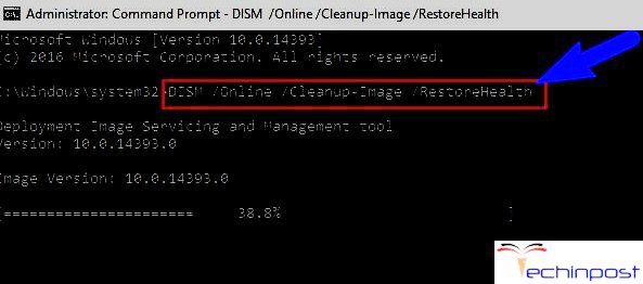 DISM /Online /Cleanup-Image /RestoreHealth