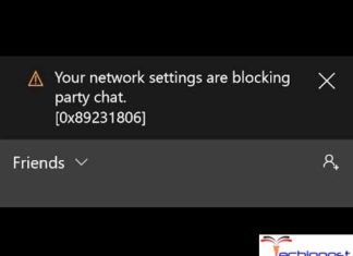 Your Network Settings are Blocking Party Chat