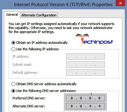 Obtaining IP Address Automatically and Setting Custom DNS One or More Network Protocols are Missing on this Computer