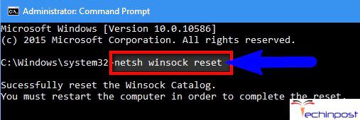 Resetting Winsock Catalog to a Clean State