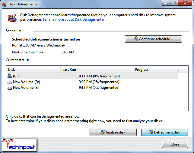 Defragging the Hard Drive A Disk Read Error Occurred Windows