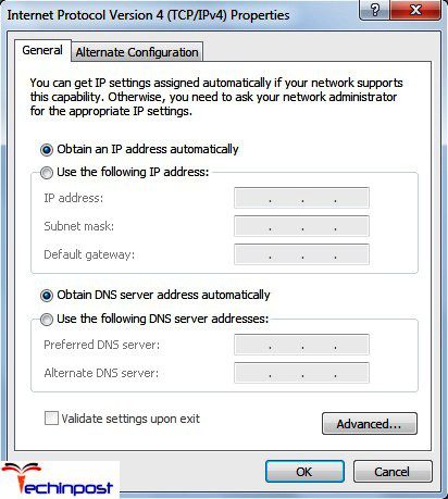 Obtain DNS server address automatically Windows has Detected an IP Address Conflict