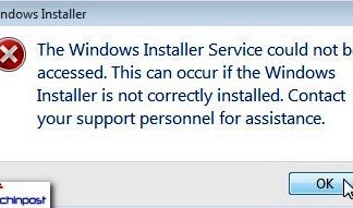 The Windows Installer Service Could Not Be Accessed