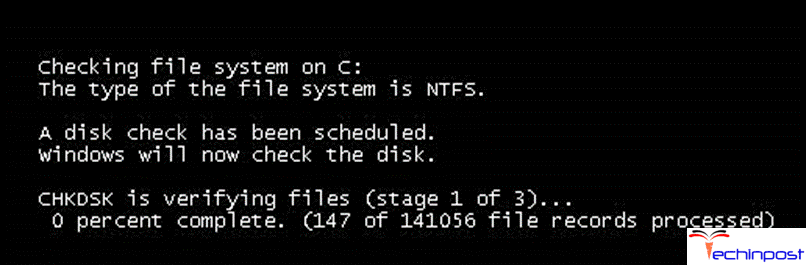 chkdsk PAGE FAULT IN NONPAGED AREA