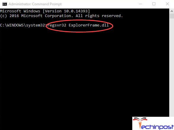 Re-register Explorer Frame.DLL Class Not Registered
