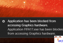 Application has been Blocked from Accessing Graphics Hardware