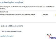 Windows could not find a Driver for your Network Adapter