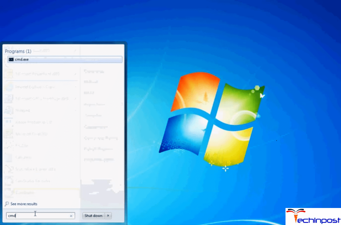 For windows XP, windows 7 or windows vista users, click on the start up menu. Just above it, there is a search bar. On the search bar type in cmd for command prompt. An option of exe appears in the start up menu. Click on cmd.exe to open the command prompt