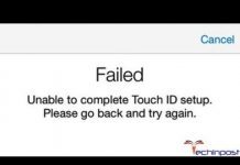Unable to Complete Touch ID Setup